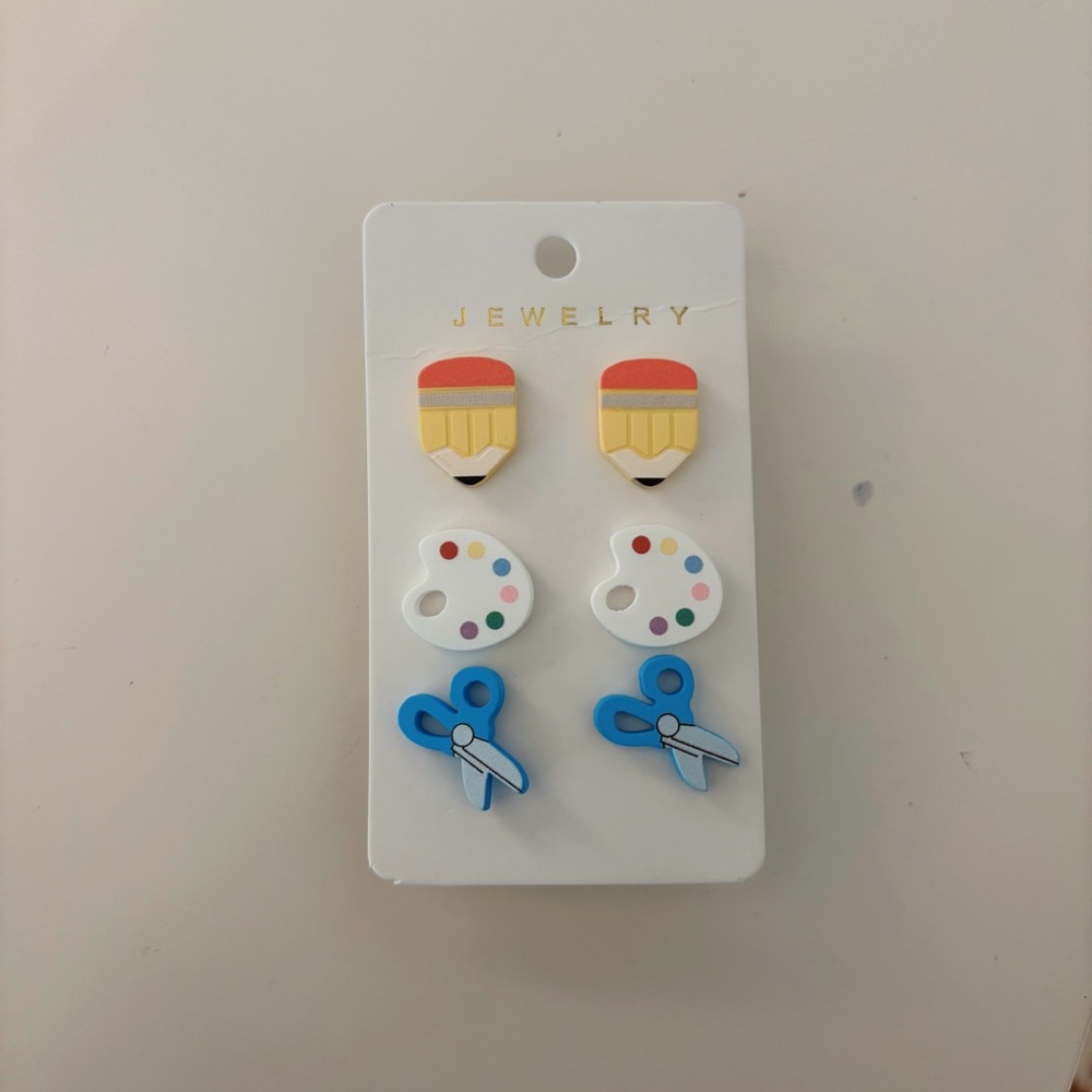 Teacher Creative Earrings Set